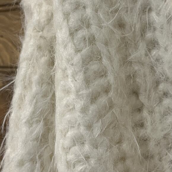 Free People Wool Blend Cropped Sweater Size XL Pullover Boho Soft Feminine - Picture 9 of 15